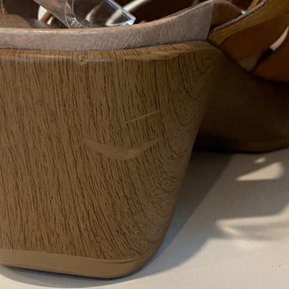 Dansko Janet Slingback Sandals Size 40 US 9  Brown Leather Strappy Lace Up - Picture 8 of 16